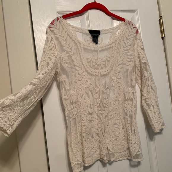 Tops - Cream shell cover